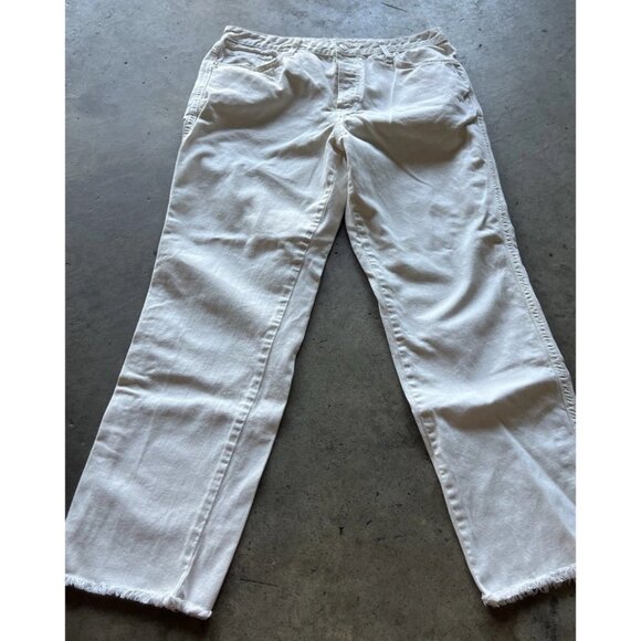 We the Free Flare Pull ON Pants Women’s Size 27 Cream White Travel - Picture 9 of 16